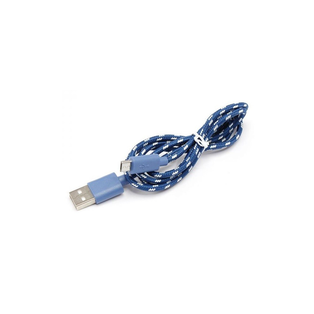 Câble USB Vers Micro USB / 1M / Bleu