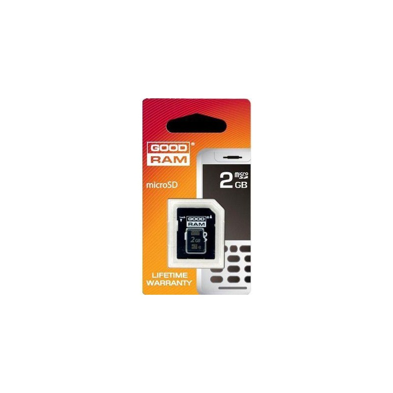 Carte micro SD 2Go + Adaptateur SD