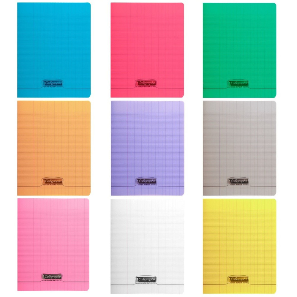 Cahier piqué Calligraphe 8000 POLYPRO 17x22cm 48p séyès 90g
