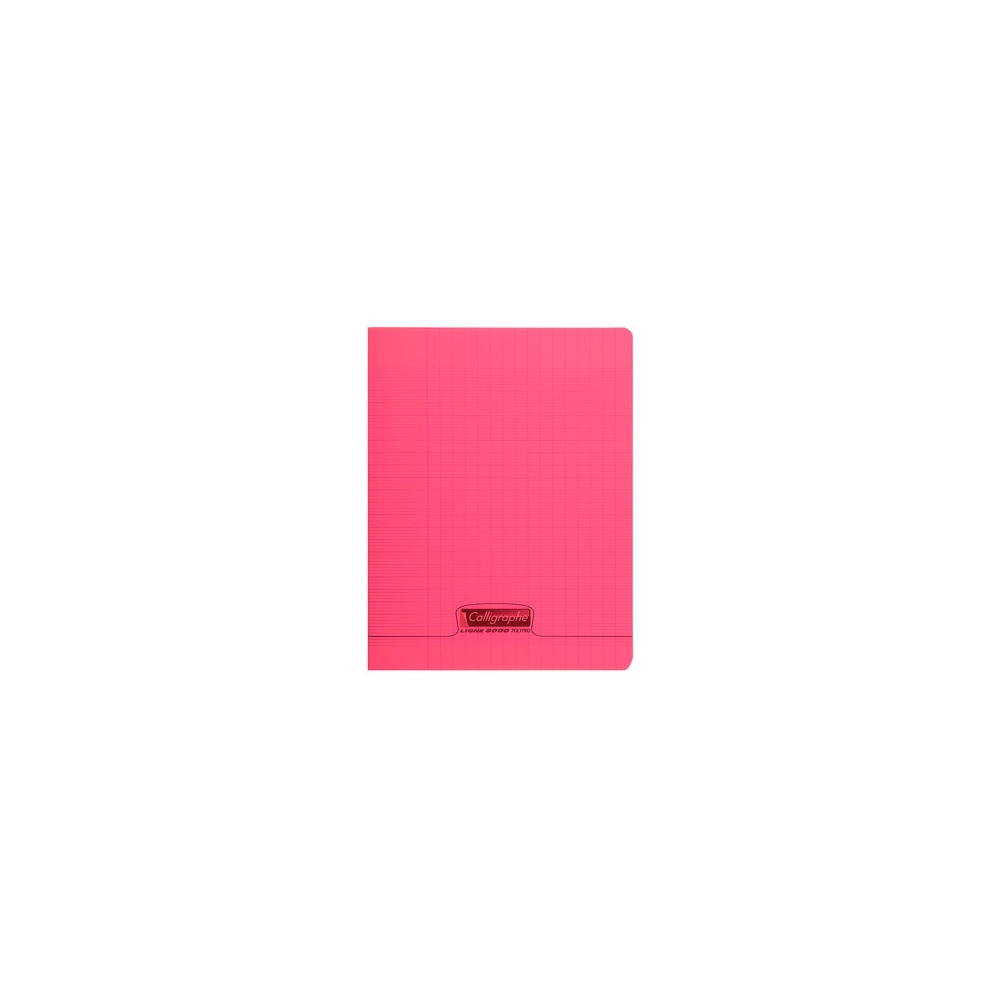 Cahier piqué Calligraphe 8000 POLYPRO 17x22cm 96p séyès 90g / Rouge
