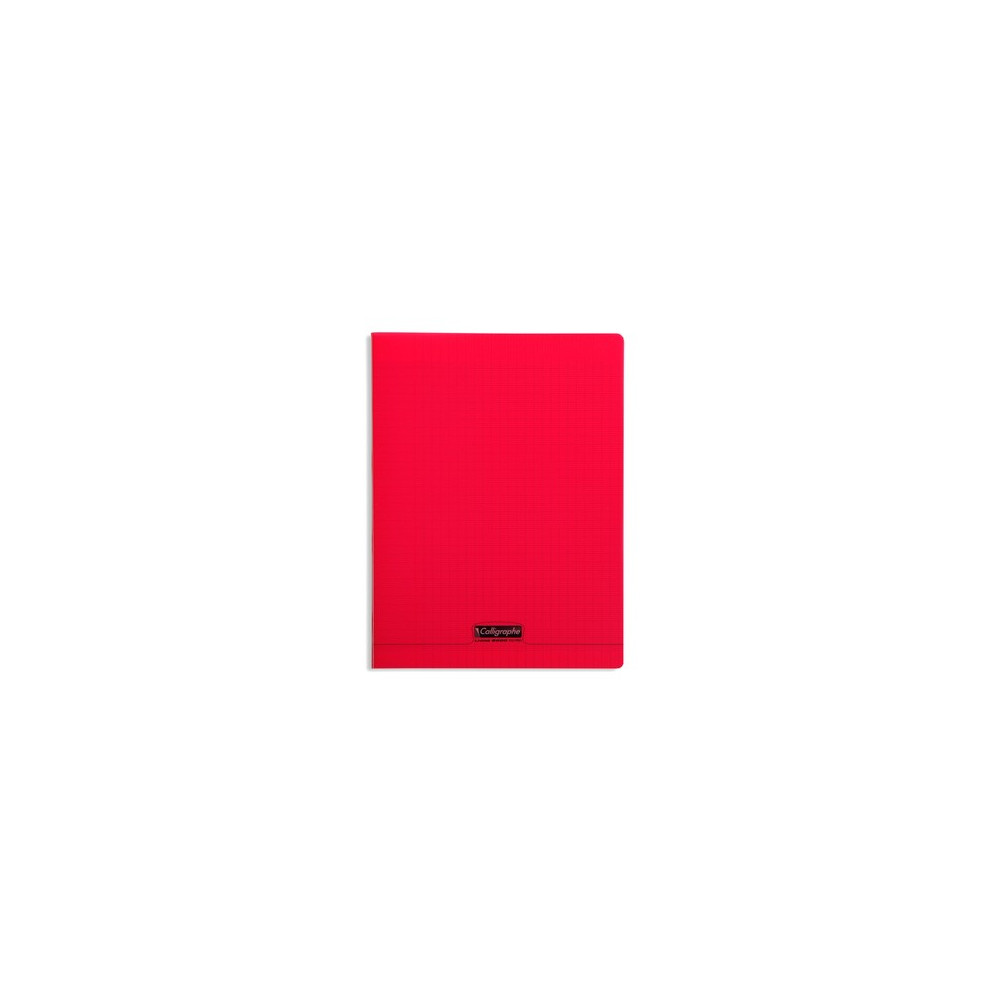 Cahier piqué Calligraphe 8000 POLYPRO 24x32cm 96p séyès 90g / Rouge