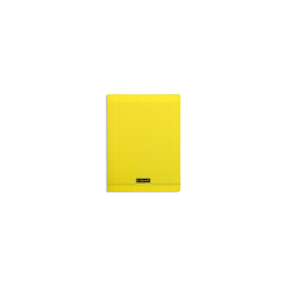 Cahier piqué Calligraphe 8000 POLYPRO 24x32cm 96p séyès 90g / Jaune