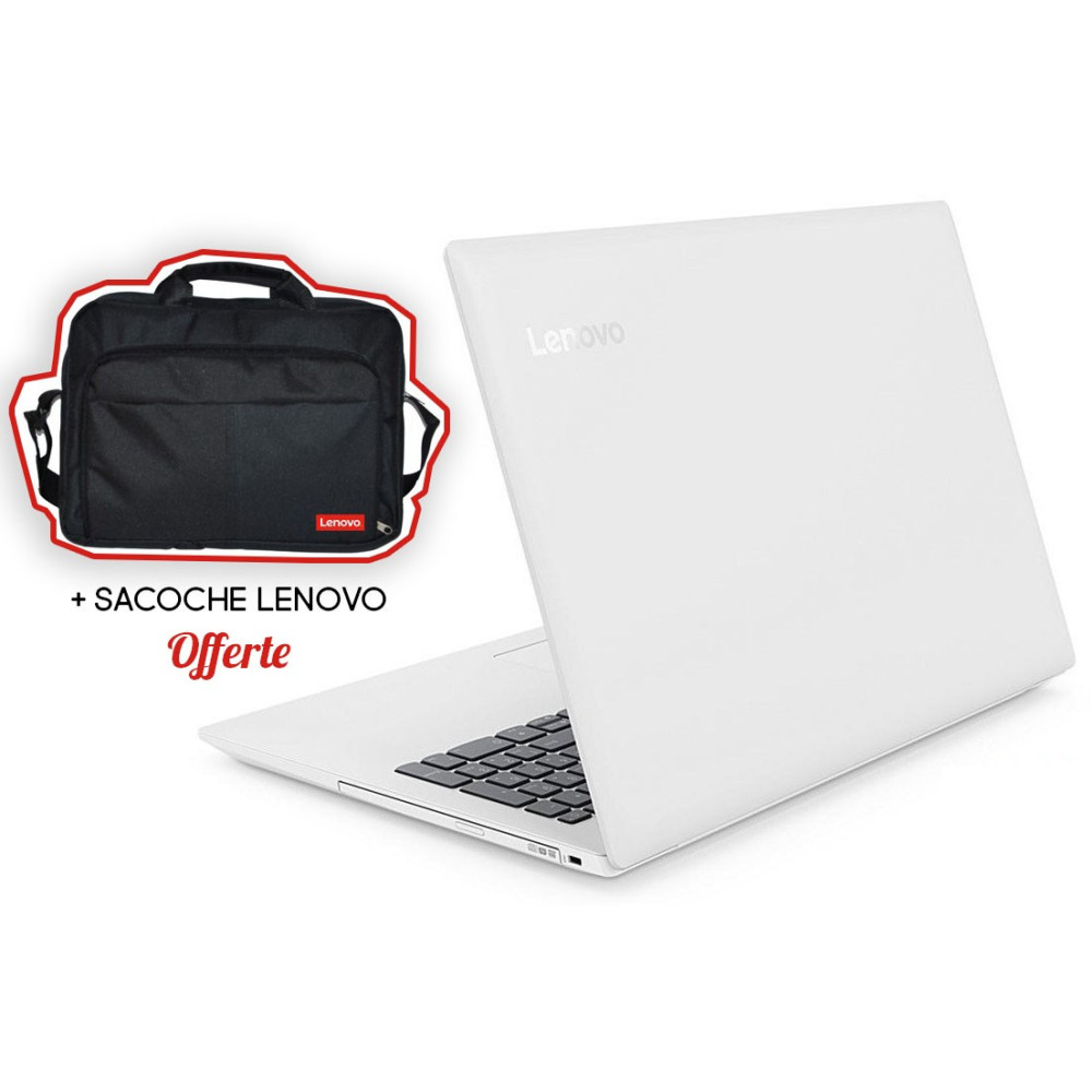 Pc Portable Lenovo IdeaPad 330 / Dual Core / 8 Go / Blanc + SIM Orange 30 Go