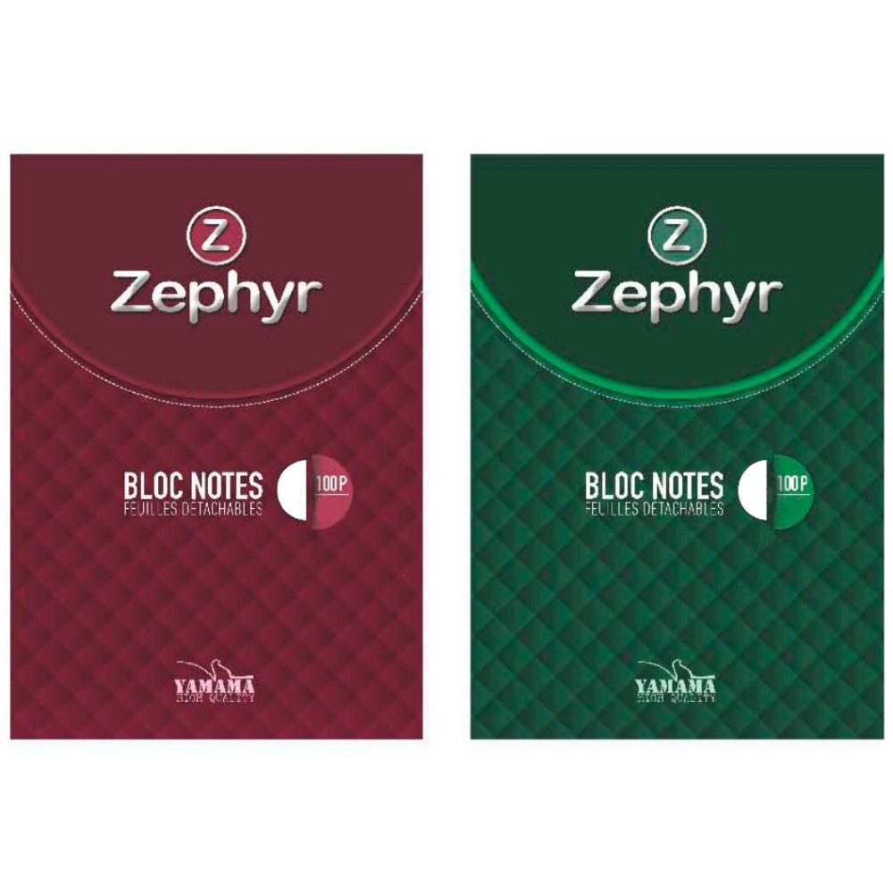 Bloc note YAMAMA Zephyr A4 70G 100p Blanc
