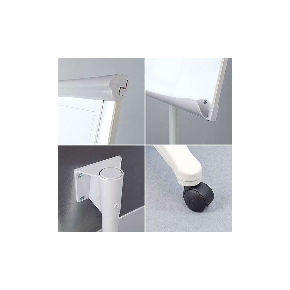 CHEVALET-TREPIED 2X3 MAGNETIQUE MOBILE / 100x70 cm