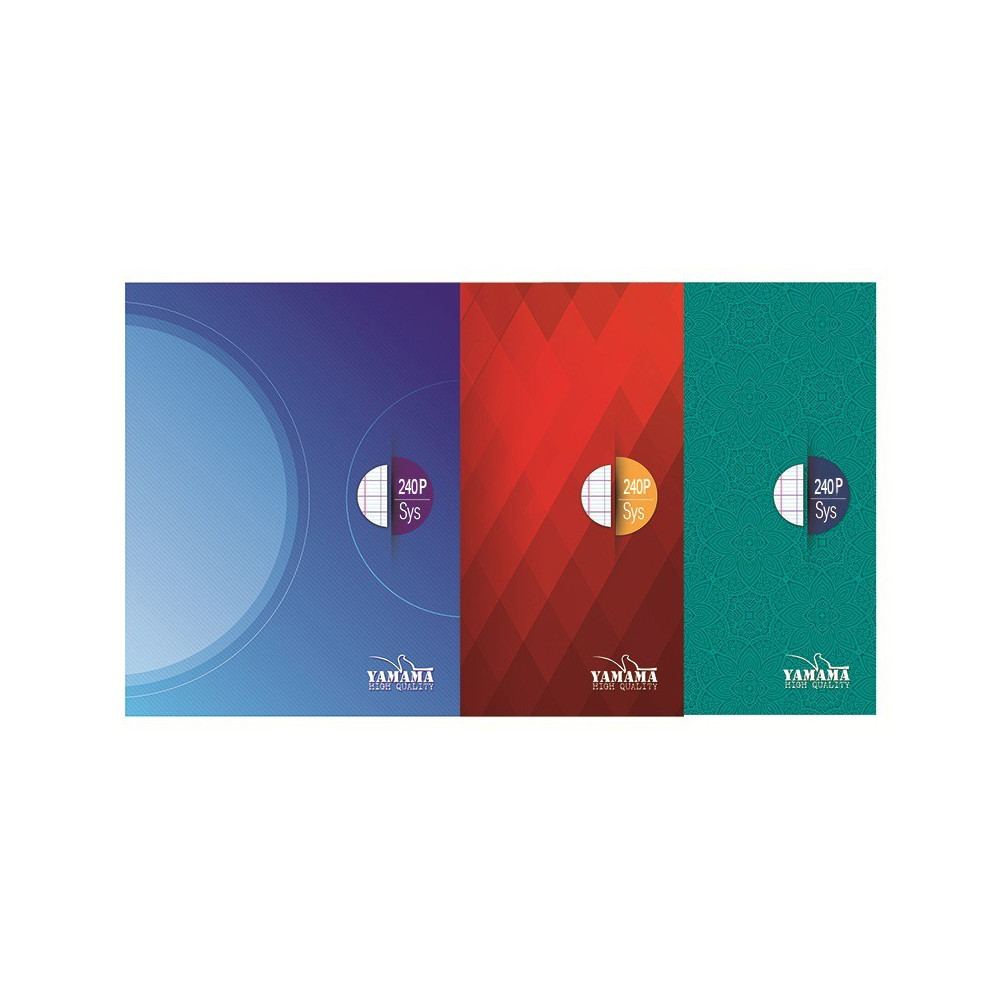 Cahier Brochure YAMAMA 17x22 Séyès BMV 80G 240p