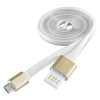 Câble plat USB vers Lightning / Blanc