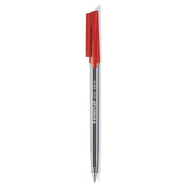 Stylo à bille Staedtler Stick 430 / 0.35mm / Rouge