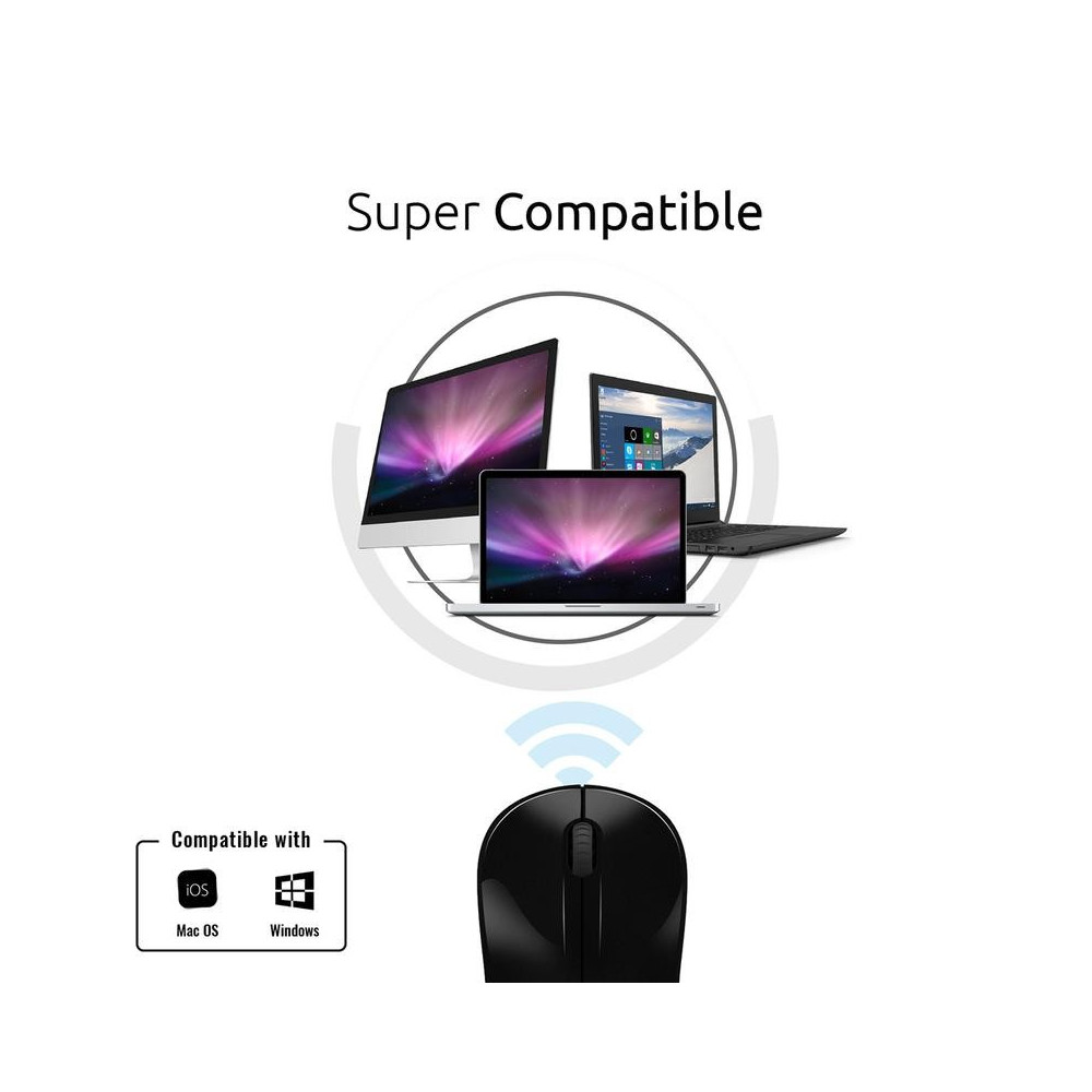 Souris Optique Sans Fil Promate Clix-1 / Noir