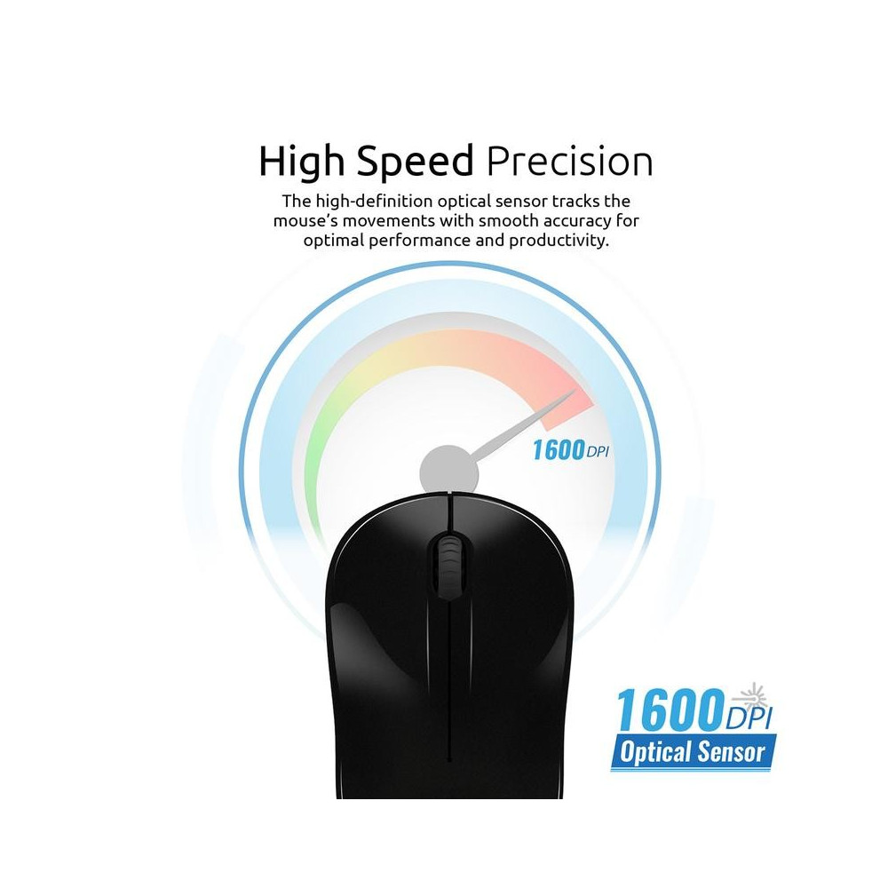 Souris Optique Sans Fil Promate Clix-1 / Noir