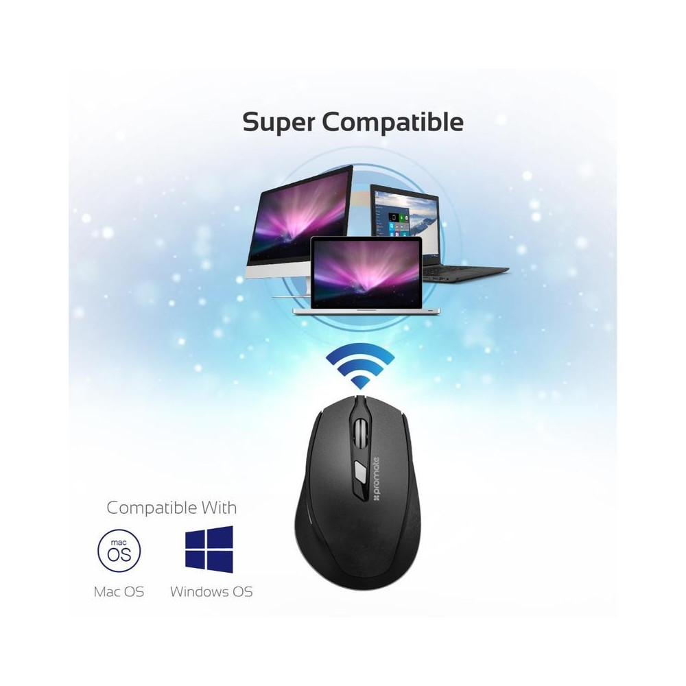 Souris Optique Sans Fil Promate Clix-6 / Noir