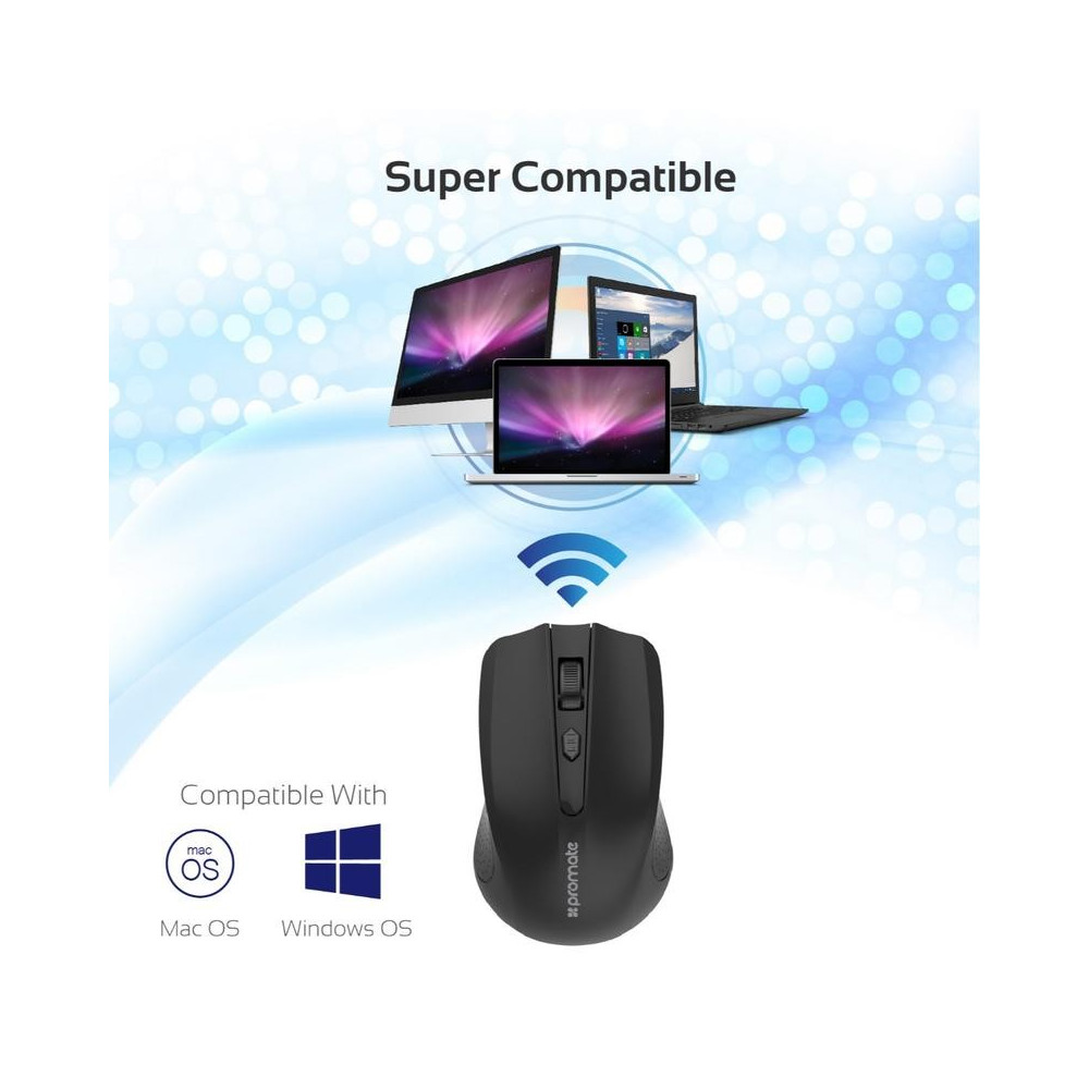 Souris Optique Sans Fil Promate Clix-8 / Noir