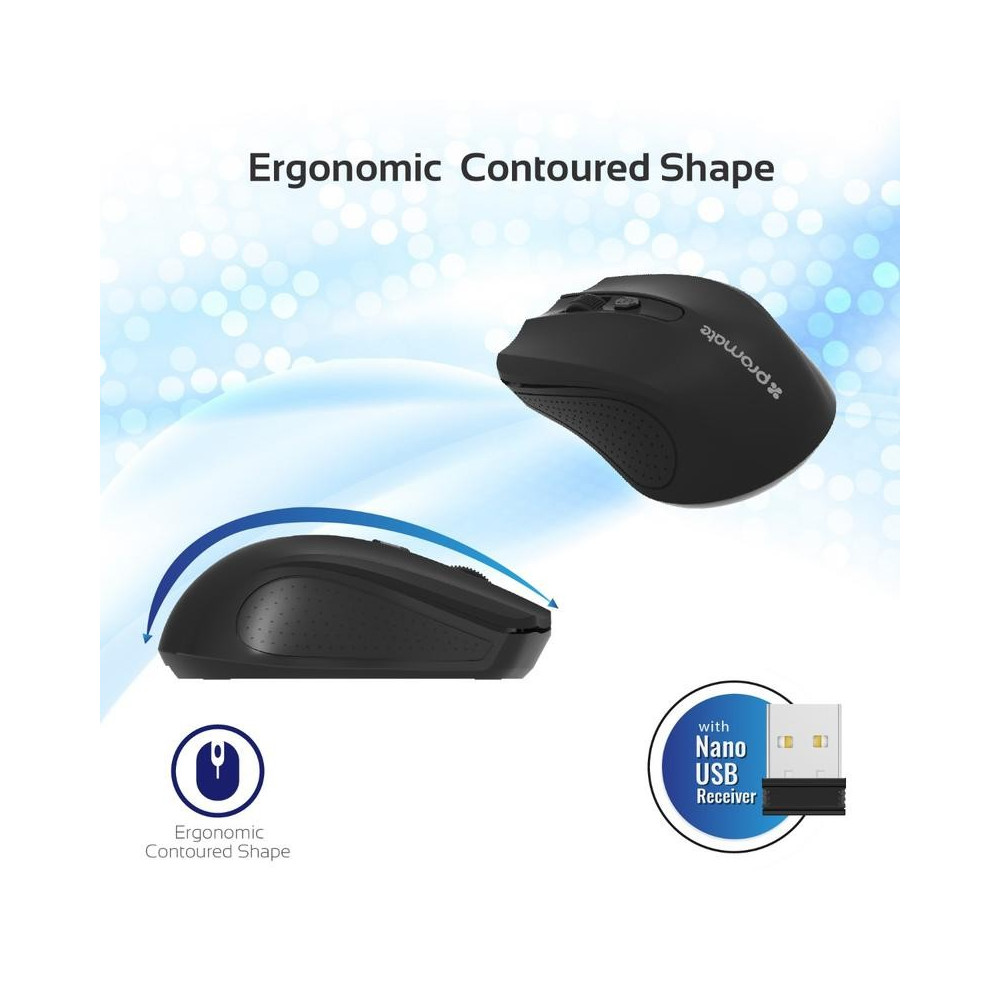 Souris Optique Sans Fil Promate Clix-8 / Noir