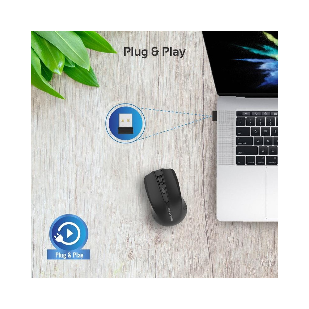 Souris Optique Sans Fil Promate Clix-8 / Noir