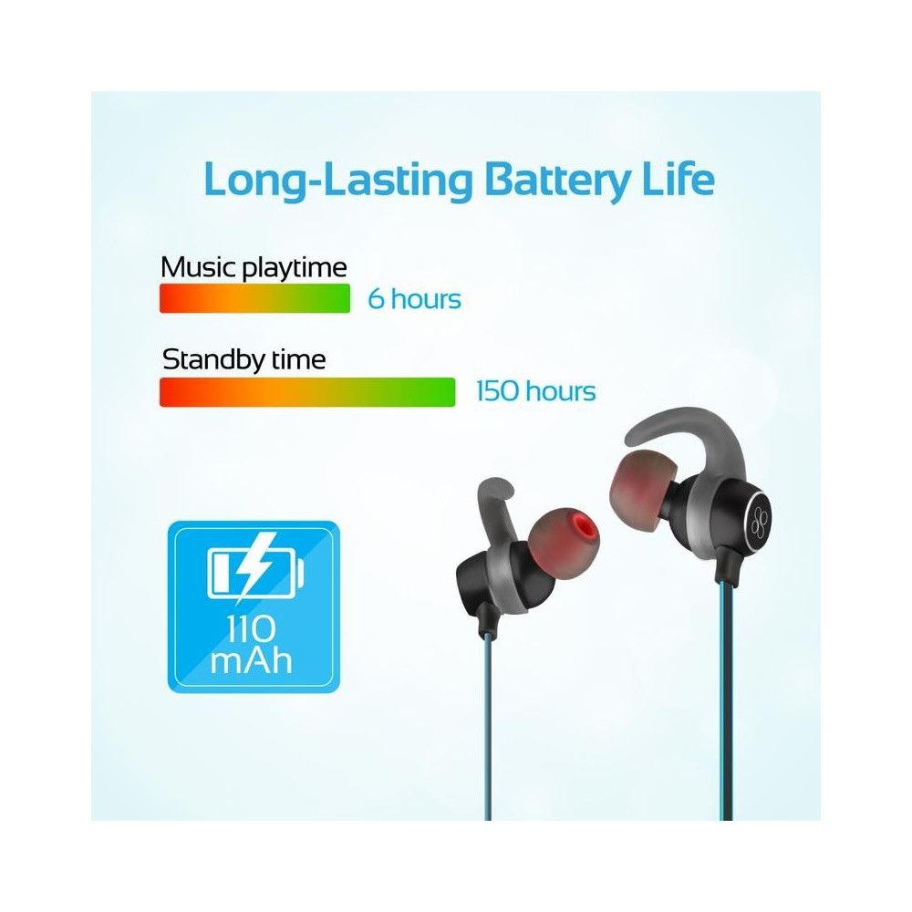 Écouteurs Bluetooth avec Micro Promate Spicy-1 / Bleu