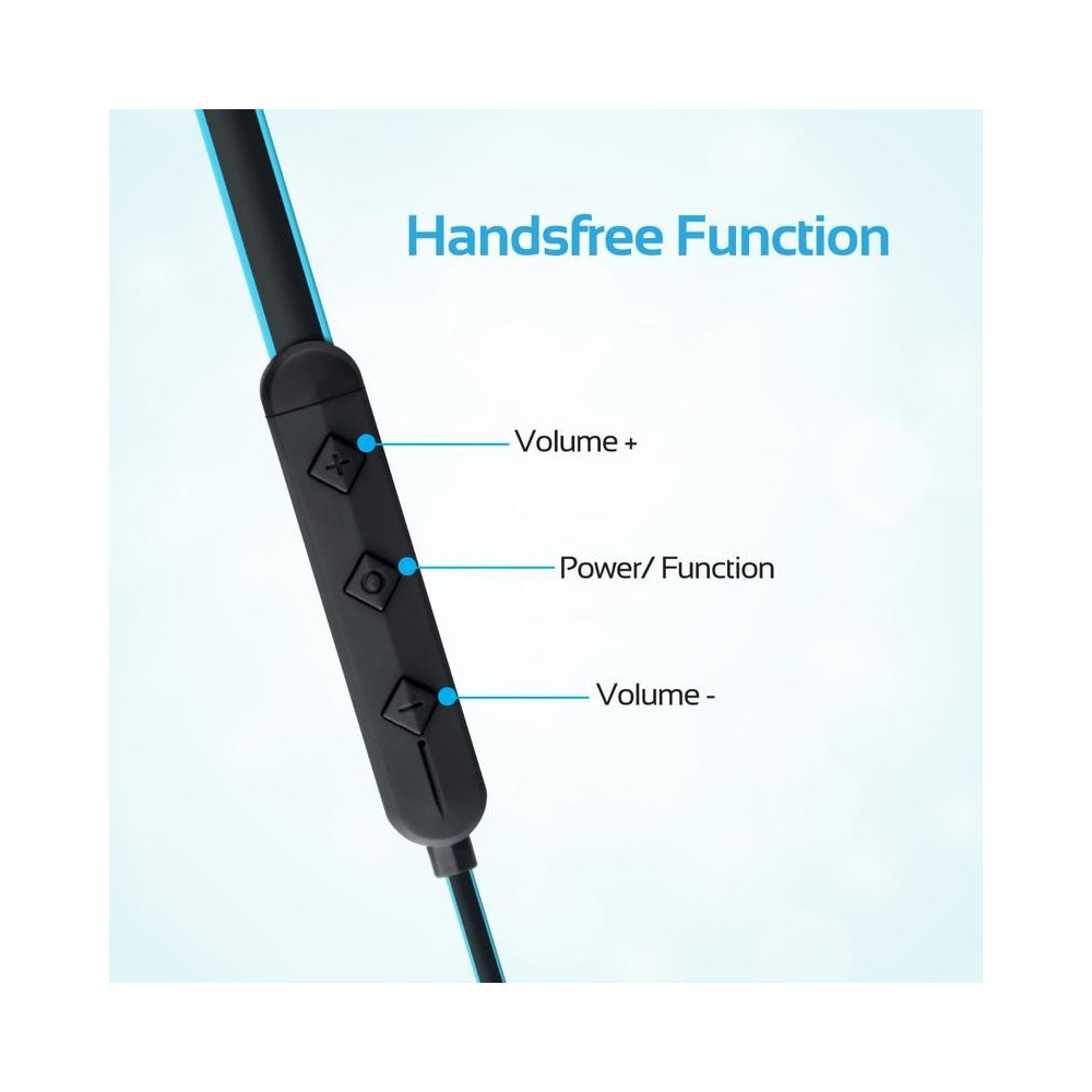 Écouteurs Bluetooth avec Micro Promate Spicy-1 / Bleu