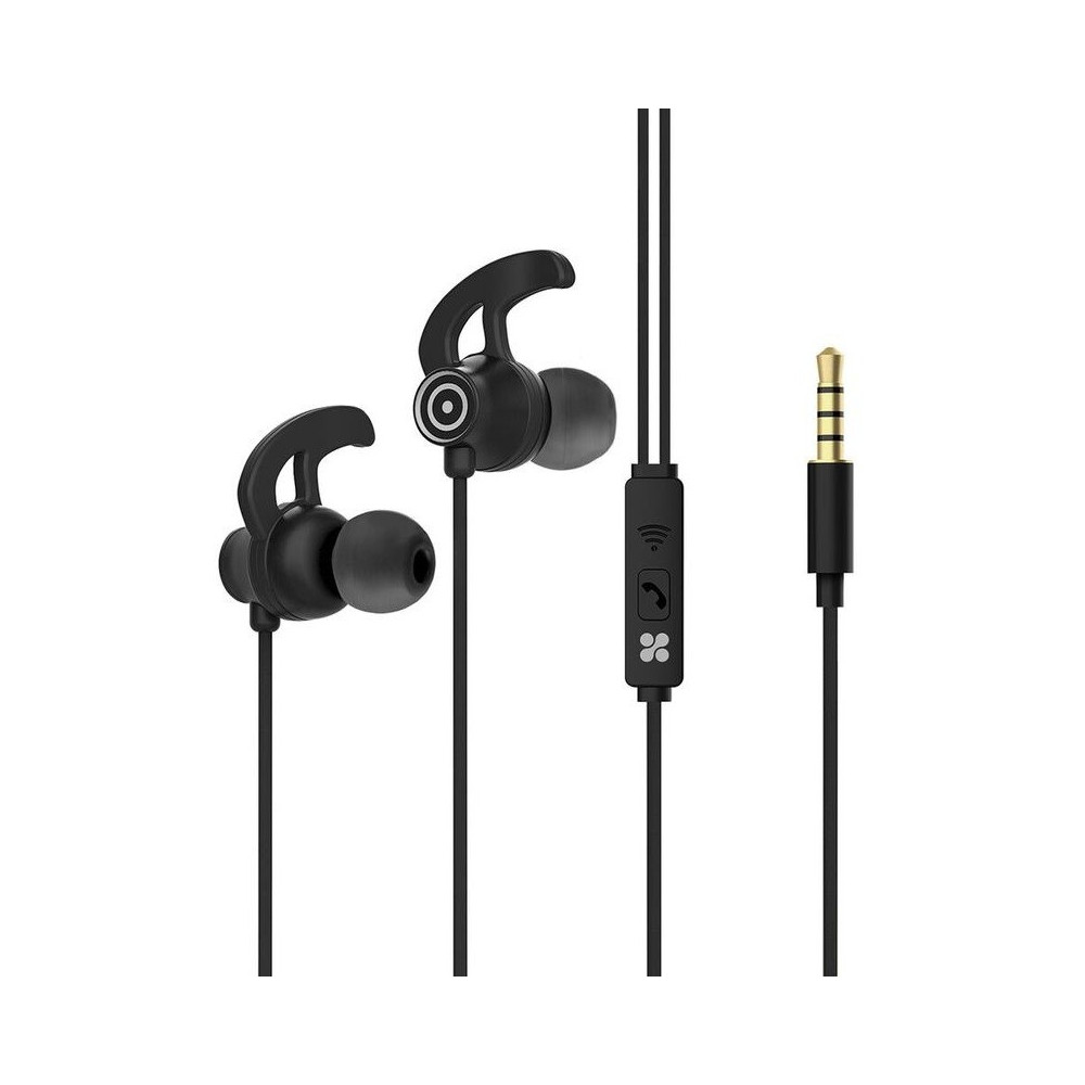 Écouteurs stéréo intra-auriculaires avec micro Promate Swift / Noir