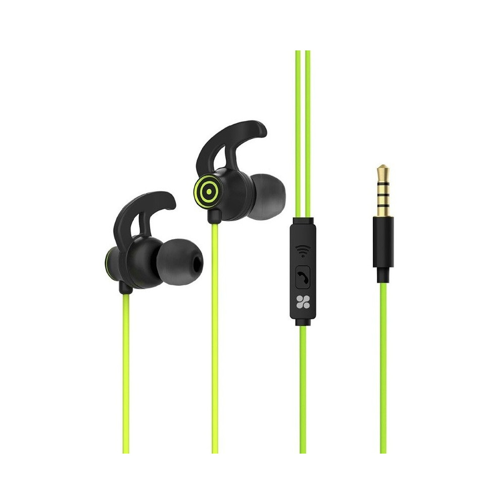 Écouteurs stéréo intra-auriculaires avec micro Promate Swift / Vert