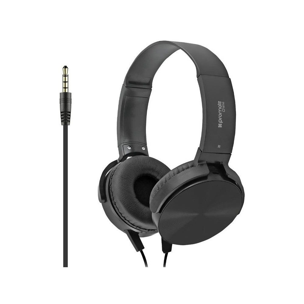 Casque stéréo avec Micro Promate Chime / Noir
