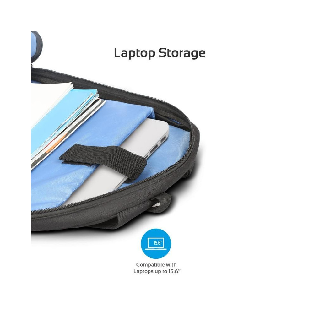 Sac à dos Promate Alpha-BP pour Pc Portable 15.6" / Noir
