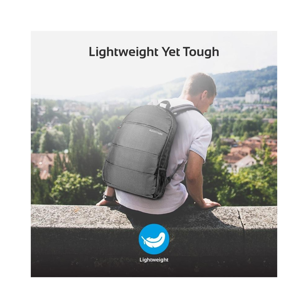 Sac à dos Promate Alpha-BP pour Pc Portable 15.6" / Noir