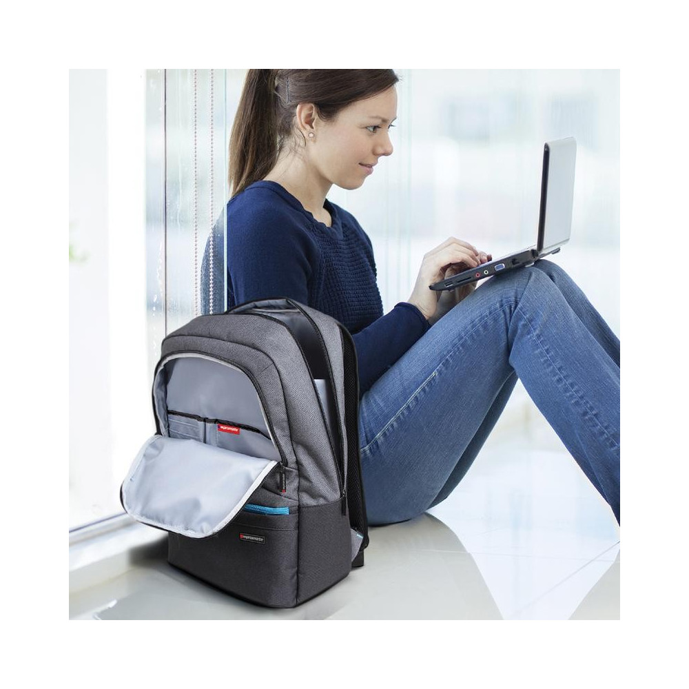 Sac à dos Promate Ascend-BP Étanche pour Pc Portable 15.6" / Gris