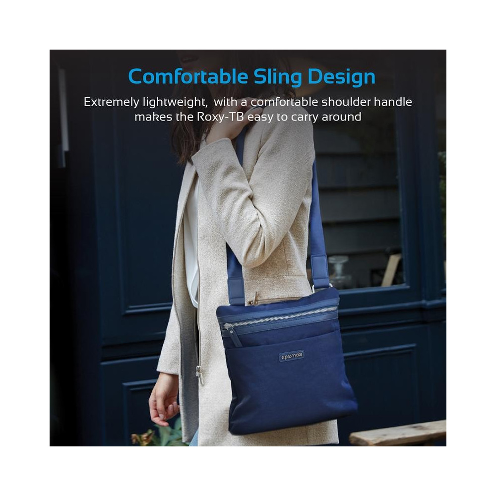 Sac bandoulière femme pour Tablette 10" Promate Roxy-TB / Bleu