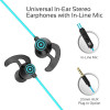 Écouteurs stéréo intra-auriculaires avec micro Promate Swift / Bleu