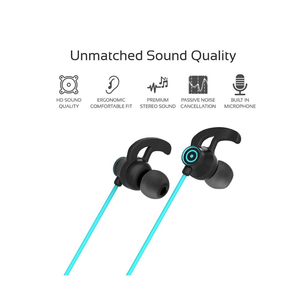 Écouteurs stéréo intra-auriculaires avec micro Promate Swift / Bleu