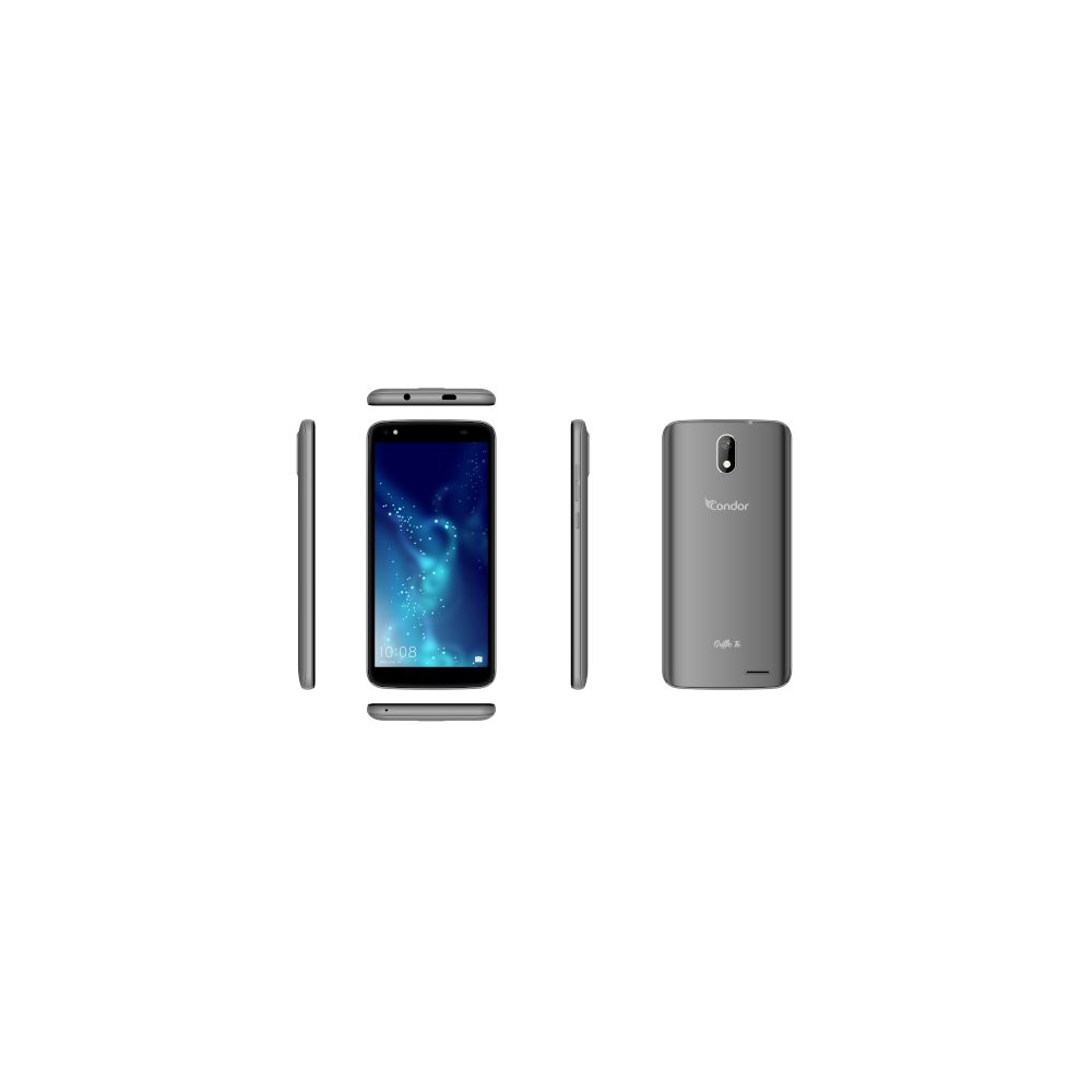 Téléphone Portable Condor Griffe T6 / 4G / Double SIM / Gris