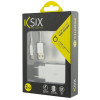 Chargeur Secteur KSix 2 USB / USB Type C / Silver