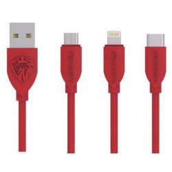 Câble Lenyes LC768 3en1 USB...