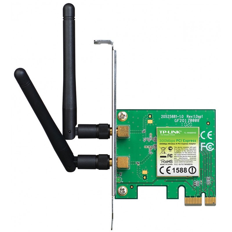 Carte PCI Express Wi-Fi N 300Mbps TP-LINK TL-WN881ND