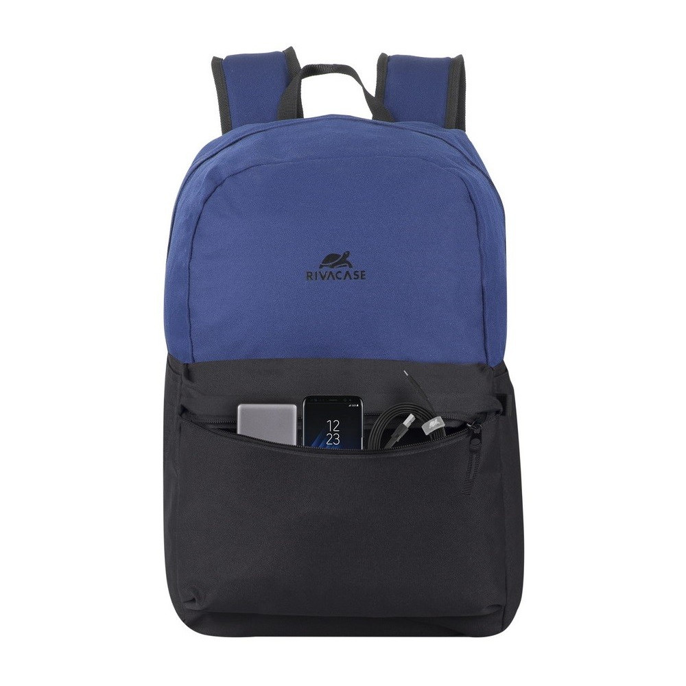 Sac à dos pour PC portable 15.6" Riva 5560 / Noir & Bleu
