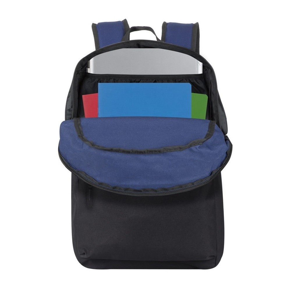 Sac à dos pour PC portable 15.6" Riva 5560 / Noir & Bleu