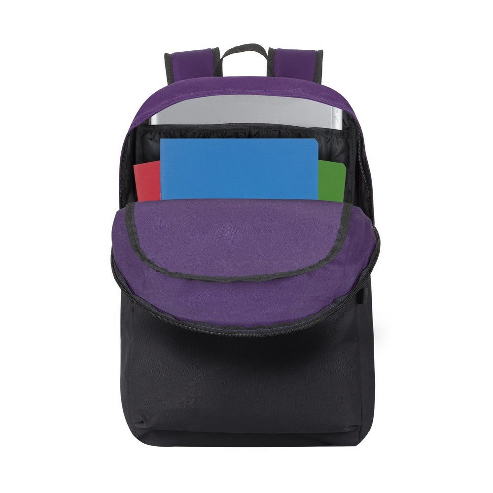 Sac à dos pour PC portable 15.6" Riva 5560 / Noir & Violet