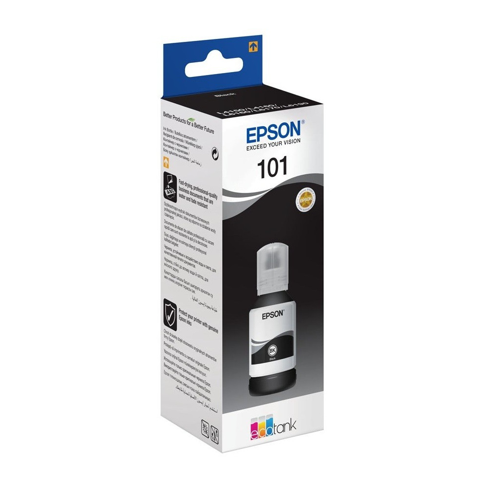 Bouteille d'encre Originale Epson EcoTank 101 / Noir