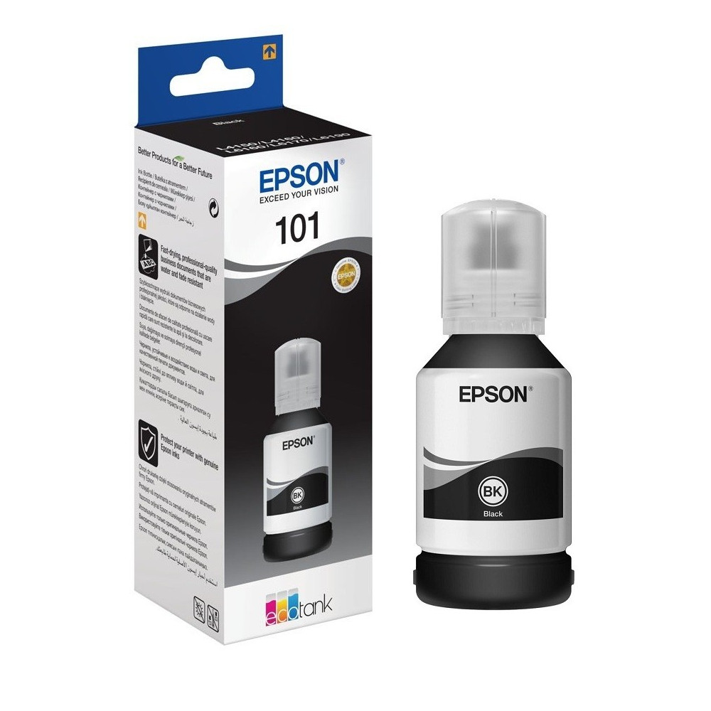 Bouteille d'encre Originale Epson EcoTank 101 / Noir