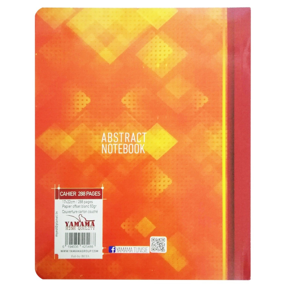 Cahier Brochure YAMAMA 17x22 Séyès 60G 300p