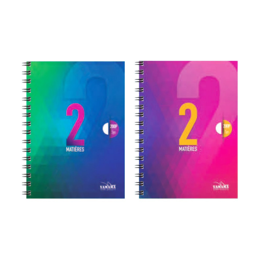 Cahier YAMAMA Wiro 2en1 Couverture Plastique 21x29.7 Séyès 80G 200p