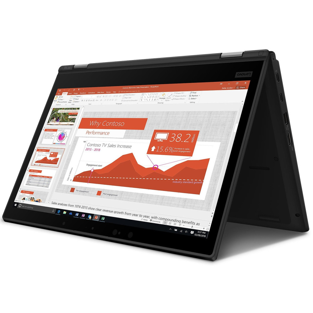 Pc Portable Lenovo ThinkPad L390 Yoga avec Stylet / i7 8è Gén / 16 Go + SIM Orange 30 Go