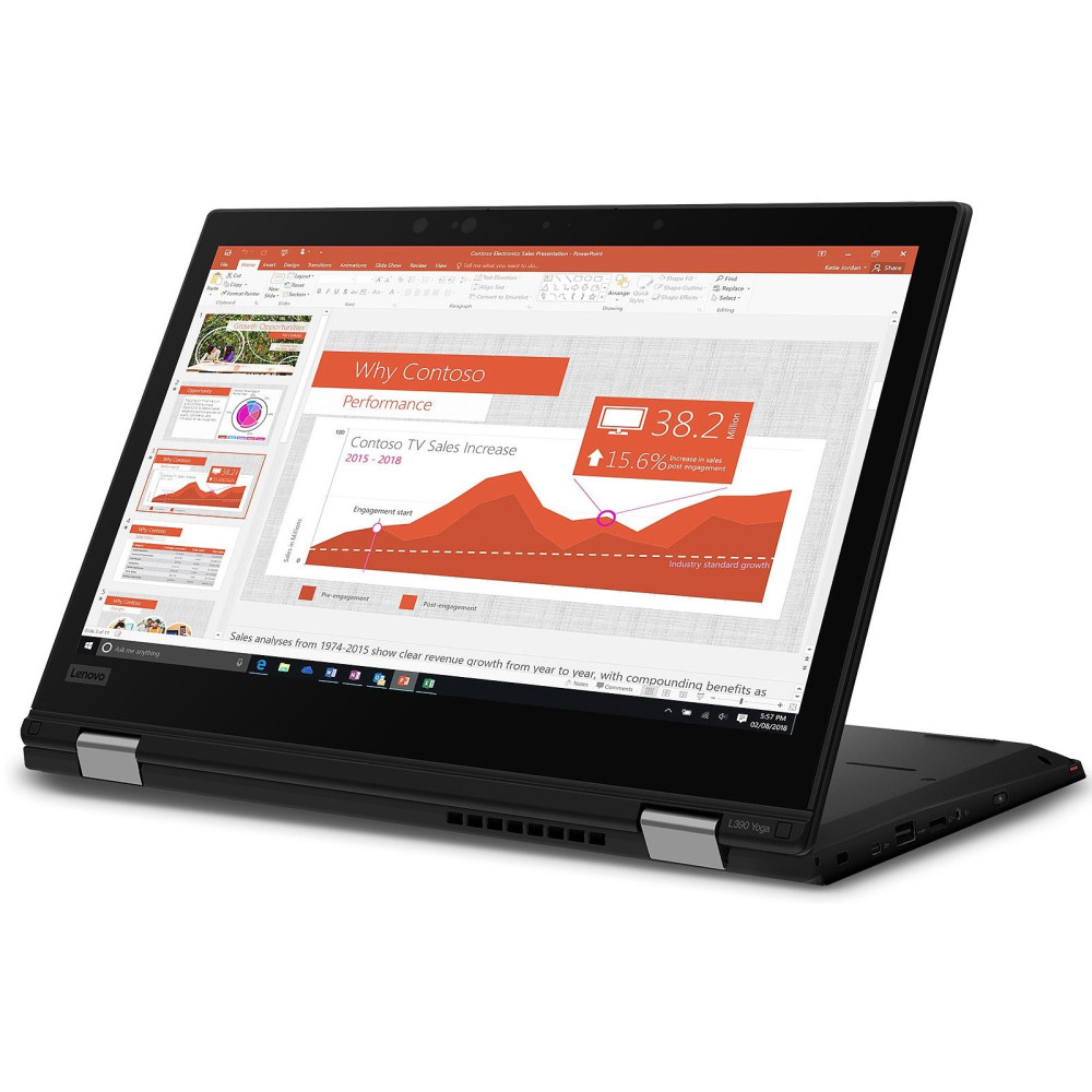 Pc Portable Lenovo ThinkPad L390 Yoga avec Stylet / i7 8è Gén / 16 Go + SIM Orange 30 Go