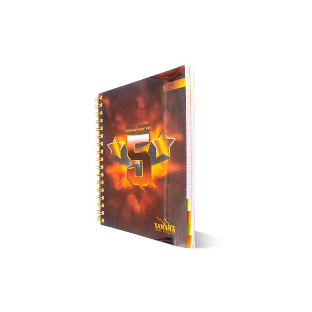 Cahier YAMAMA Wiro 5en1 Couverture Plastique 21x29.7 Séyès 70G 400p