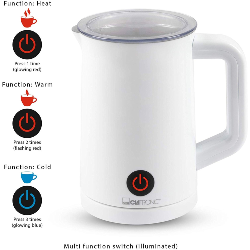 Mousseur à lait Électronique Clatronic MS 3693 / Blanc