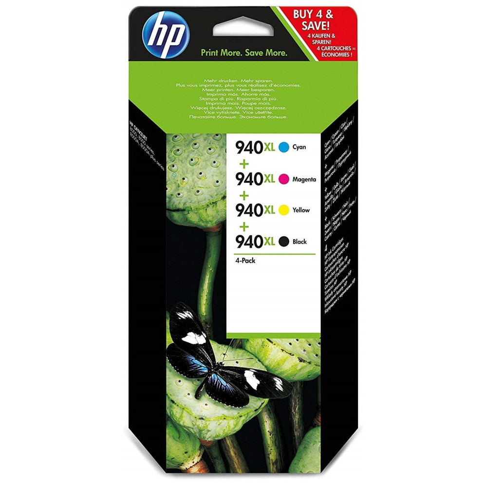 Pack Cartouche d'origine HP 940XL / 4 Couleurs