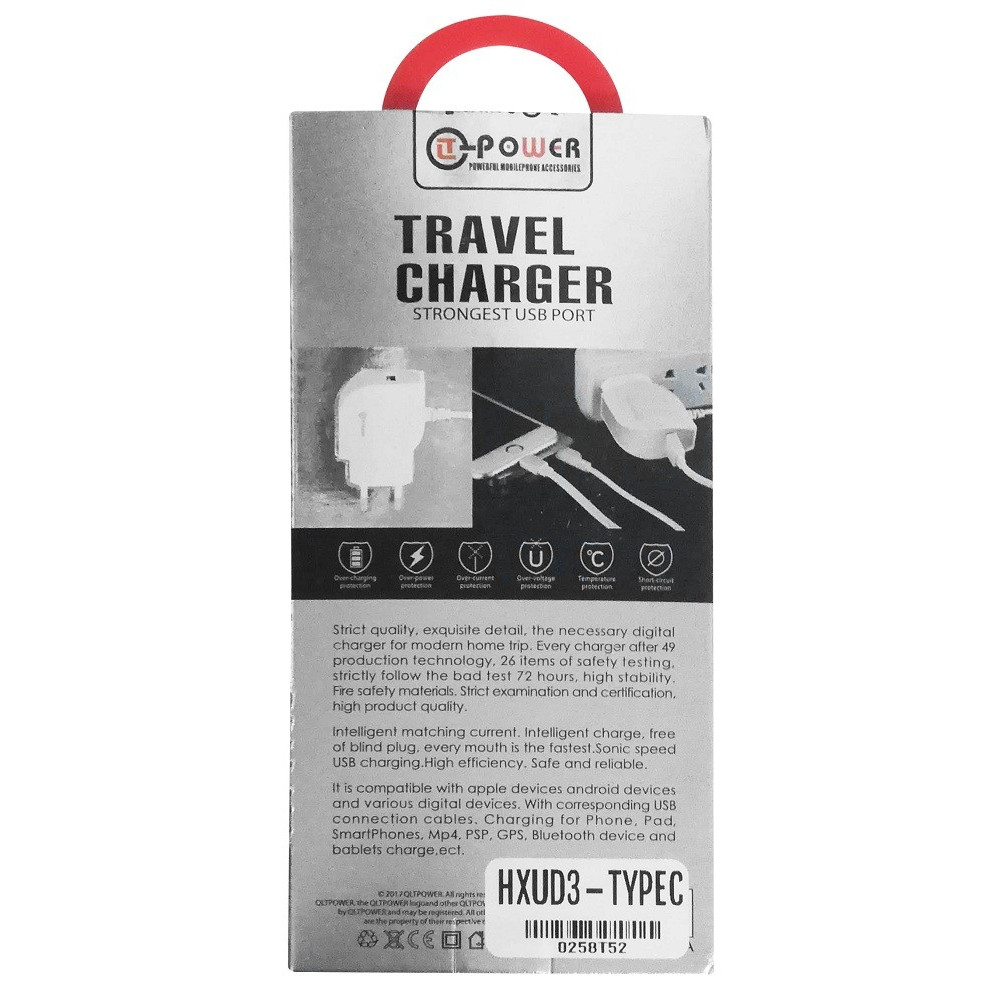 Chargeur secteur LT Power HXUD-3 USB vers USB Type C 1.5A