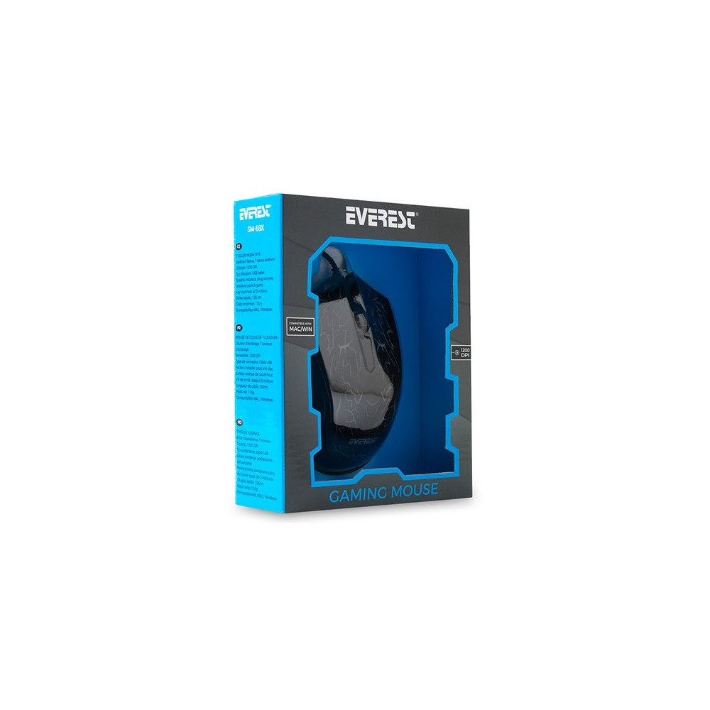 Souris Gaming Everest SM-68X / Noir