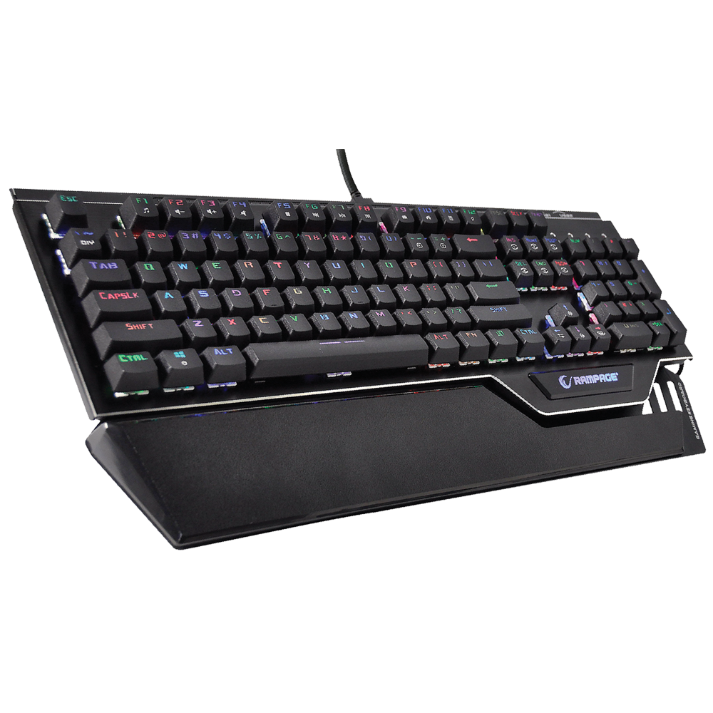 Clavier Mécanique Qwerty Gaming Rampage KB-RX92 Commander RGB / Blue Switch