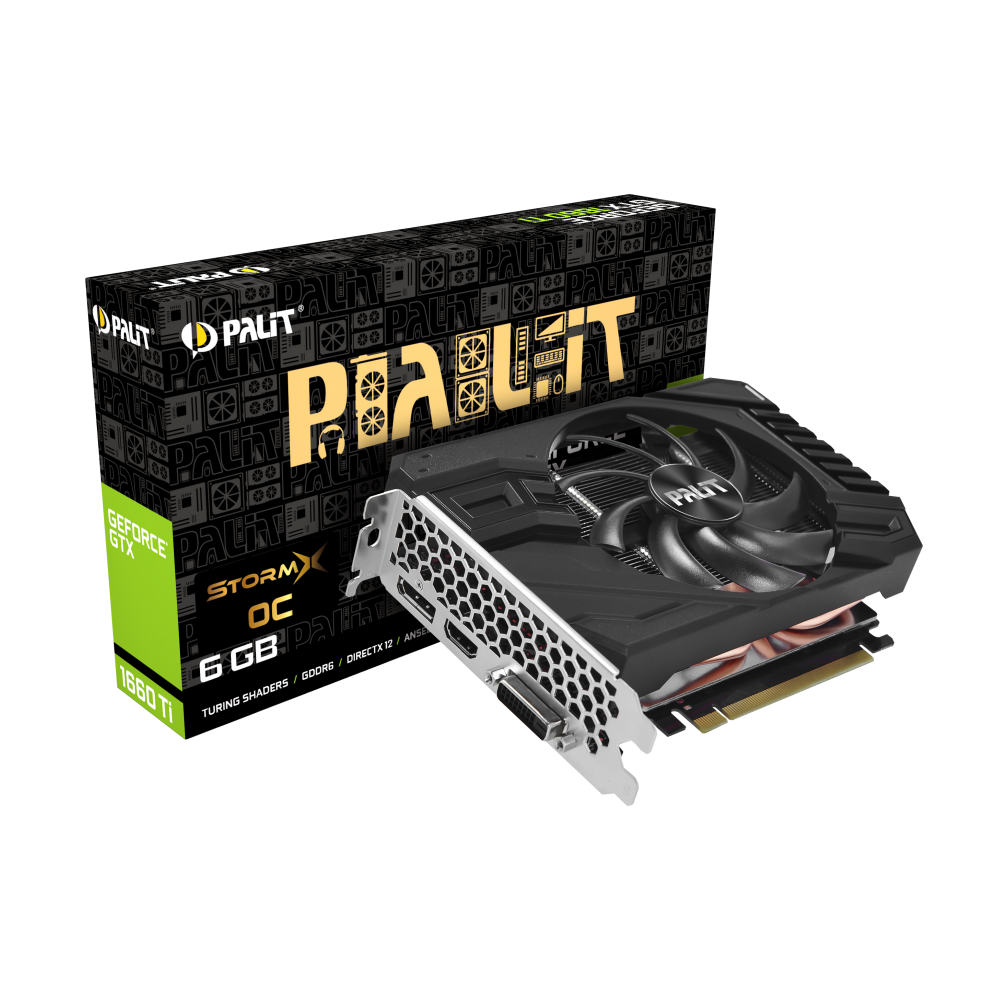 Carte Graphique Palit GeForce GTX 1660 Ti StormX OC / 6 Go