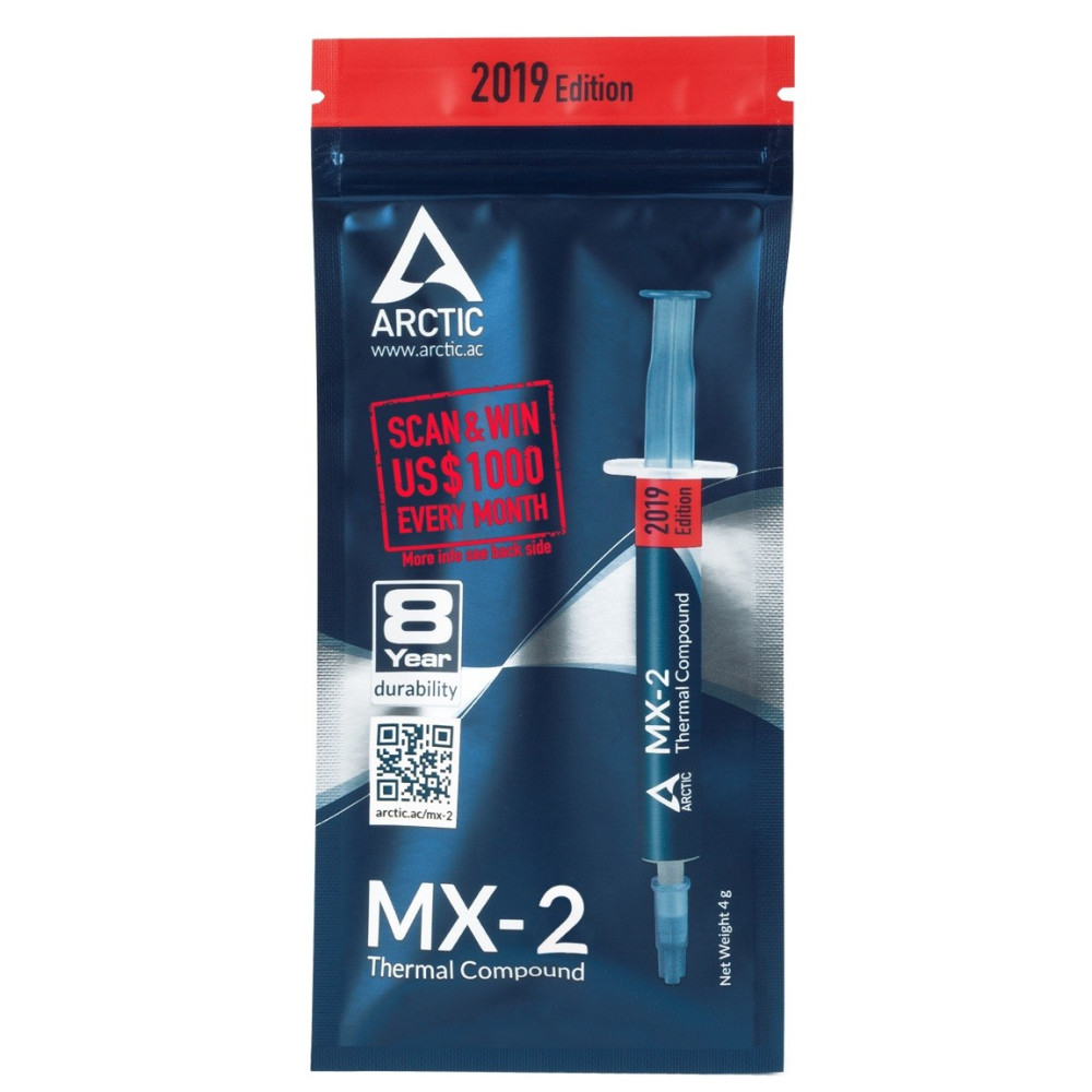 Pâte thérmique Arctic MX-2 Edition 2019 / 8 g